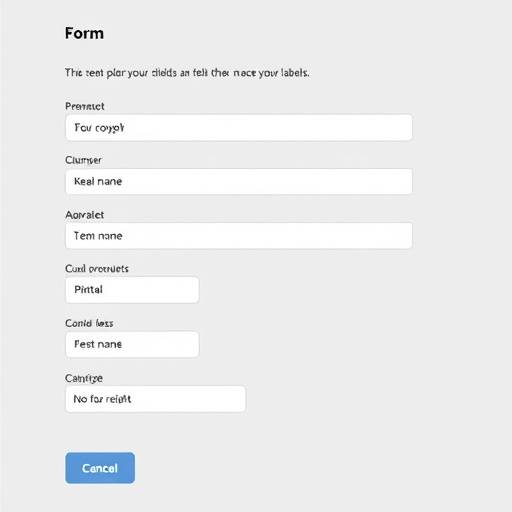 Captura de pantalla de un formulario con etiquetas claras y descriptivas para cada campo.